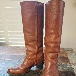 Frye Jane Tall Stitching Horse Boots
